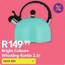 Shoprite Bright Colours Whistling Kettle offer