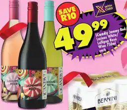 Shoprite iCandy Jammy Red/ Lucious White/ Lollipop Rosé Wine offer