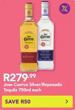 Shoprite Jose Cuervo Silver/ Reposado Tequila offer