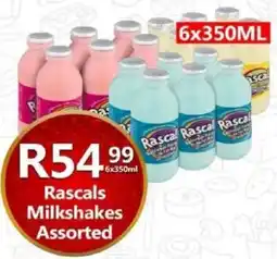 Take 'n Pay Rascals Milkshakes Assorted offer