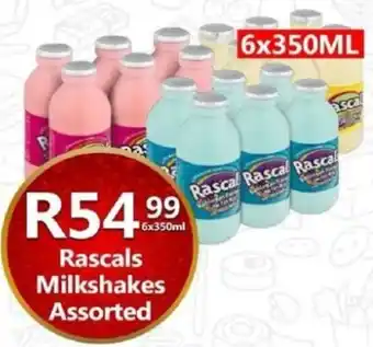 Take 'n Pay Rascals Milkshakes Assorted offer
