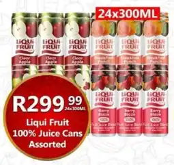 Take 'n Pay Liqui Fruit 100% Juice Cans Assorted offer