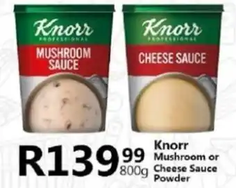 Take 'n Pay Knorr Mushroom or Cheese Sauce Powder offer