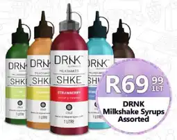 Take 'n Pay DRNK Milkshake Syrups Assorted offer
