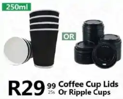 Take 'n Pay Coffee Cup Lids Or Ripple Cups offer