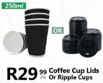 Take 'n Pay Coffee Cup Lids Or Ripple Cups offer