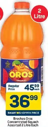 Pick n Pay Hypermarket Brookes Oros Concentrated Squash Assorted offer