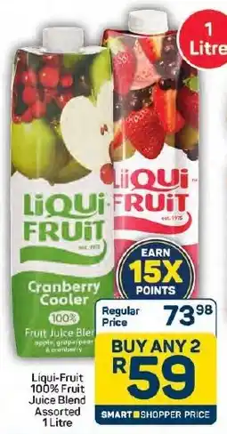 Pick n Pay Hypermarket Liqui-Fruit 100% Fruit Juice Blend Assorted offer