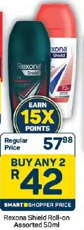 Pick n Pay Hypermarket Rexona Shield Roll-on Assorted offer