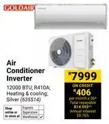 Builders Warehouse Goldair 12000BTU Air Conditioner Inverter 635514 offer