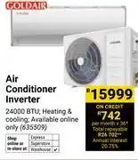 Builders Warehouse Goldair 24000BTU Air Conditioner Inverter 635509 offer