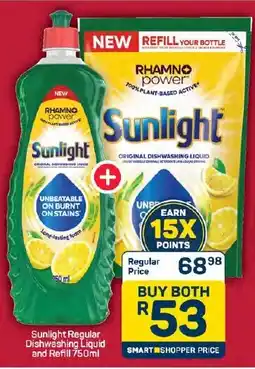 Pick n Pay Hypermarket Sunlight Regular Dishwashing Liquid and Refill offer