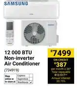 Builders Warehouse Samsung 12000 BTU Non-Inverter Air Conditioner 734919 offer