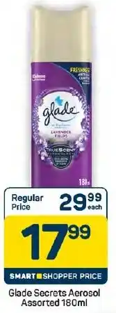 Pick n Pay Hypermarket Glade Secrets Aerosol Assorted offer