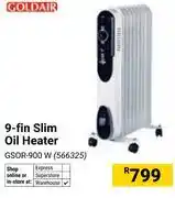 Builders Warehouse Goldair 9-Fin Oil Heater 566325 offer