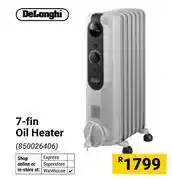 Builders Warehouse DeLonghi 7-Fin Oil Heater 850026406 offer