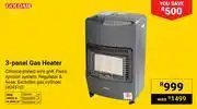 Builders Warehouse Goldair 3-Panel Gas Heater 404510 offer