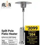Builders Warehouse Alva Split Patio Heater GPH18 587504 offer