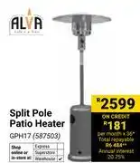 Builders Warehouse Alva Split Pole Patio Heater GPH17 587503 offer