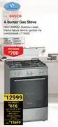 Builders Warehouse Bosch 4 -Burner Gas Stove 711630 offer