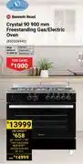 Builders Warehouse Bennett Read Crystal 90 900mm Freestanding Gas/Electric Oven 850024945 offer
