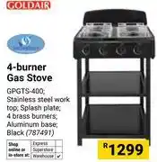 Builders Warehouse Goldair 4-Burner Gas Stove 787491 offer