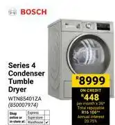 Builders Warehouse Bosch Series 4 Condenser Tumble Dryer 850007974 offer