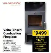 Builders Warehouse Megamaster Volta Closed Combustion Fireplace 850005869 offer