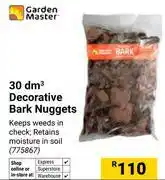 Builders Warehouse Garden Master 30 dm3 Decorative Bark Nuggets 775867 offer