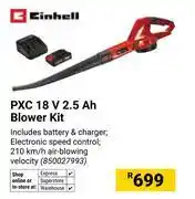 Builders Warehouse Einhell PXC 18V 2.5Ah Blower Kit 850027993 offer