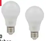 Builders Warehouse Eurolux 2 Pack A60 9W LED Globes 740613, 740614-Per Pack offer