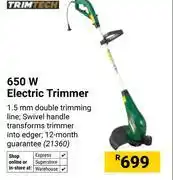 Builders Warehouse Trimtech 650W Electric Trimmer 21360 offer