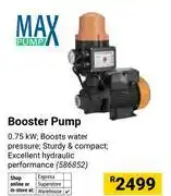 Builders Warehouse Max Pump Booster Pump 0.75KW 586852 offer