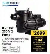 Builders Warehouse Blue Chem 0.75KW 230V 2 Pump 780233 offer