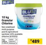 Builders Warehouse Blu 52 10Kg Granular Chlorine 670325 offer