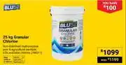 Builders Warehouse Blu 52 25Kg Granular Chlorine 784511 offer