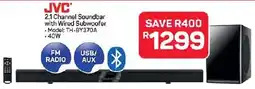 Pick n Pay Hypermarket JVC 2.1 Channel Soundbar with Wired Subwoofer offer