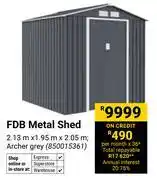Builders Warehouse FDB Metal Shed 850015361 offer