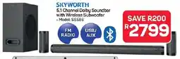 Pick n Pay Hypermarket Skyworth 5.1 Channel Dolby Soundbar with Wireless Subwoofer offer