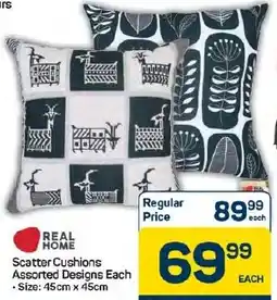 Pick n Pay Hypermarket Real Home Scatter Cushions Assorted Designs offer
