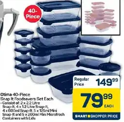 Pick n Pay Hypermarket Otima Snap It Foodsavers Set offer