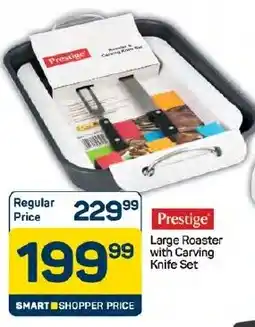 Pick n Pay Hypermarket Prestige Large Roaster with Carving Knife Set offer