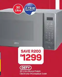 Pick n Pay Hypermarket Defy Mirror Finish Electronic Microwave Oven offer