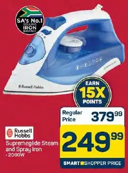Pick n Pay Hypermarket Russell Hobbs Supremeglide Steam and Spray Iron offer