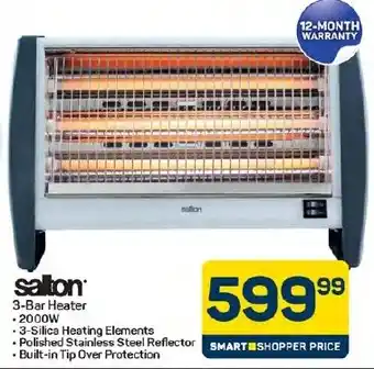 Pick n Pay Hypermarket Salton 3-Bar Heater offer