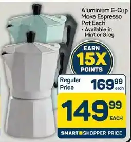 Pick n Pay Hypermarket Day Aluminium 6-Cup Moka Espresso Pot offer