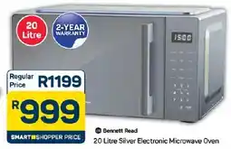 Pick n Pay Hypermarket Bennett Read Silver Electronic Microwave Oven offer