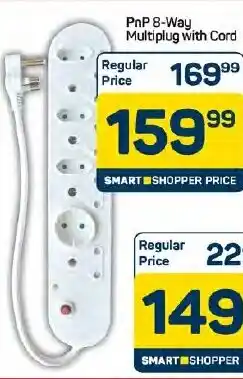 Pick n Pay Hypermarket PnP 8-Way Multiplug with Cord offer