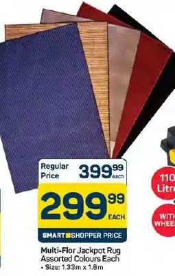 Pick n Pay Hypermarket Multi-Flor Jackpot Rug Assorted Colours offer