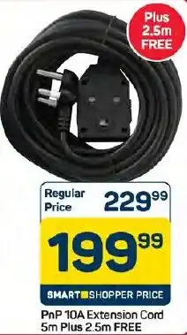 Pick n Pay Hypermarket PnP 10A Extension Cord offer
